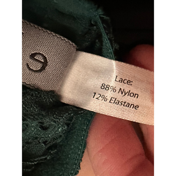 else Women's 36A Green Baroque Triangle Lace Underwire Bra - Picture 7 of 7